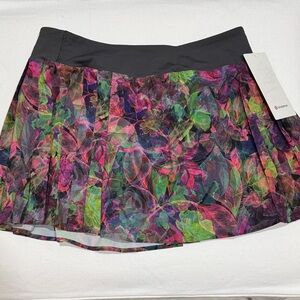 Lululemon Athletica Floral Skater Skirt
